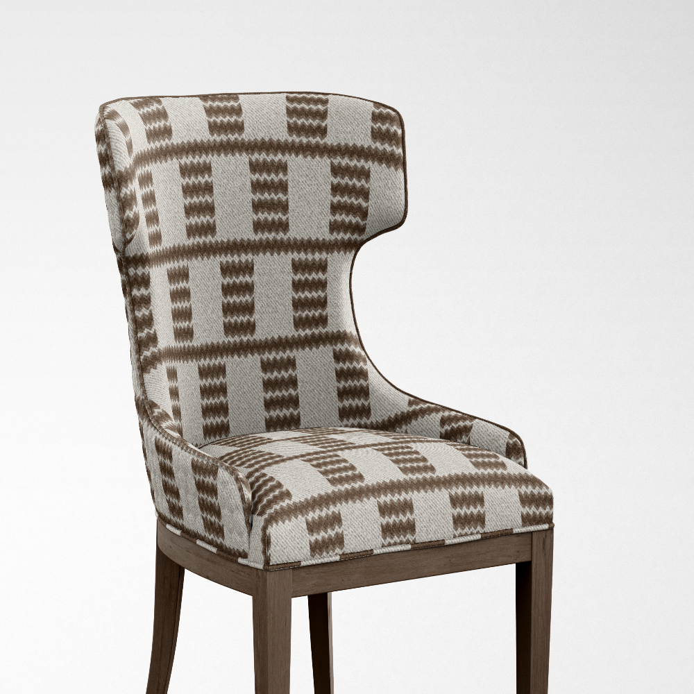 Soho upholstery  Fabric geometric  juite gray Raffia  - 107