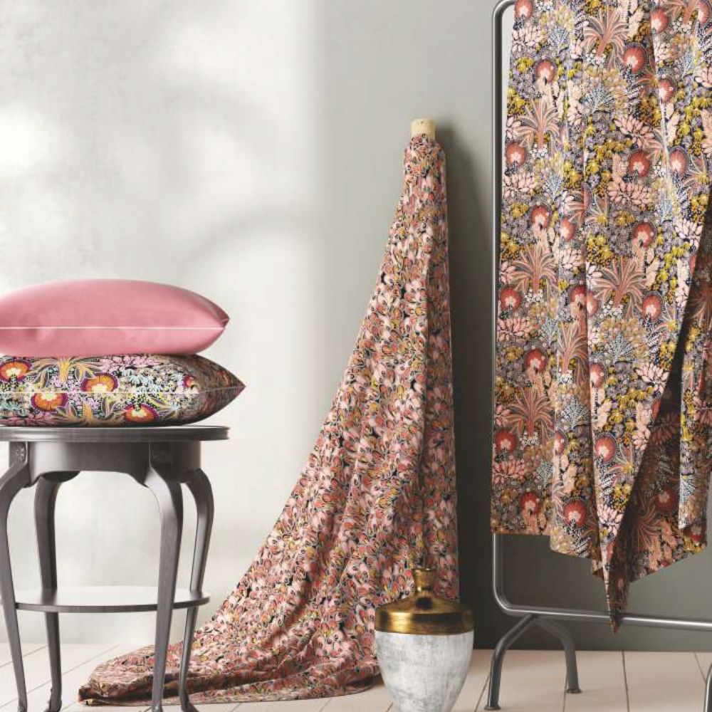 ARUBA PRINTED CURTAIN MULTI COLOR  FABRIC
