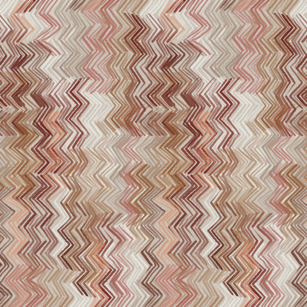 BARBADOS  POLYESTER PRINT ZIGZAG  MAIN CURTAIN FABRICS
