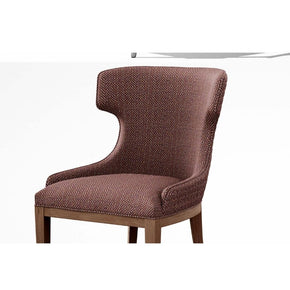 DURBAR VELVET UPHOLSTERY POLYESTER HERRINGBONE BROWN FABRICS 902