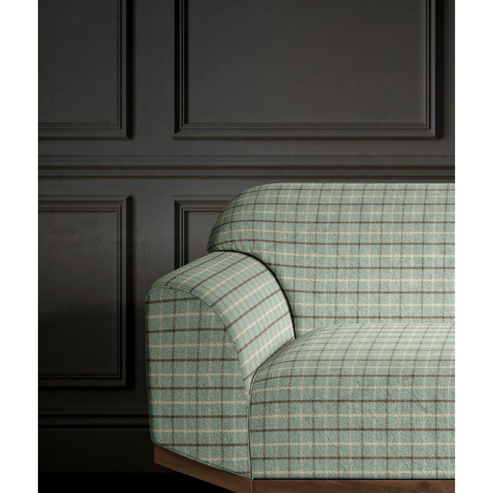 Mulberry SMALL CHECK LIGHT BLUE Sofa Fabric