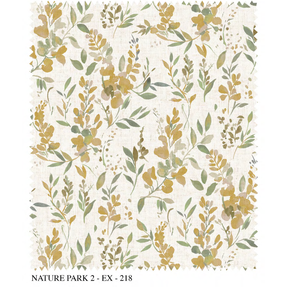 Nature Park-II EX-218 Elegant Drape – Excel Quality Curtain Fabric in Linen