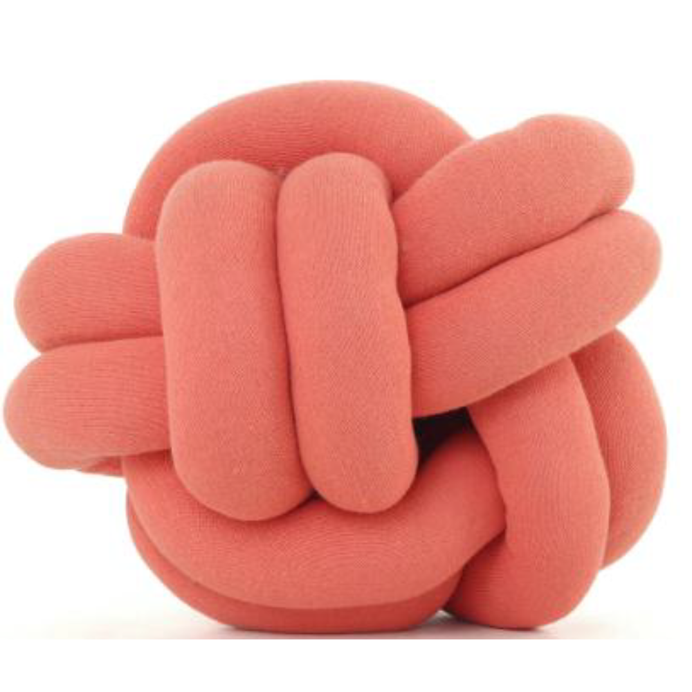 Nodo-Cotton Knitted Shaped PILLOW French Pink