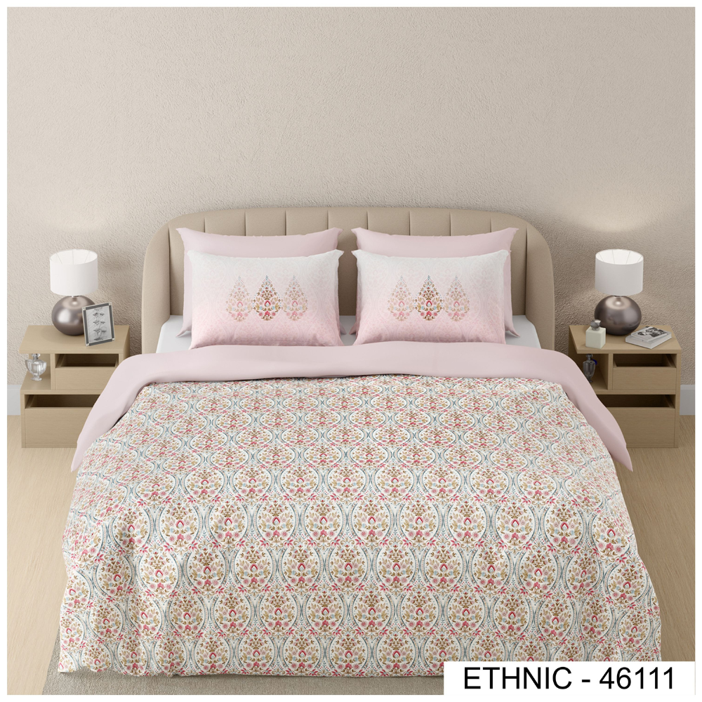 ETHNIC 46111  DIGITAL PRINT COTTON SUPER KING SIZE  BEDSHEET