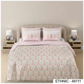 ETHNIC 46111  DIGITAL PRINT COTTON SUPER KING SIZE  BEDSHEET