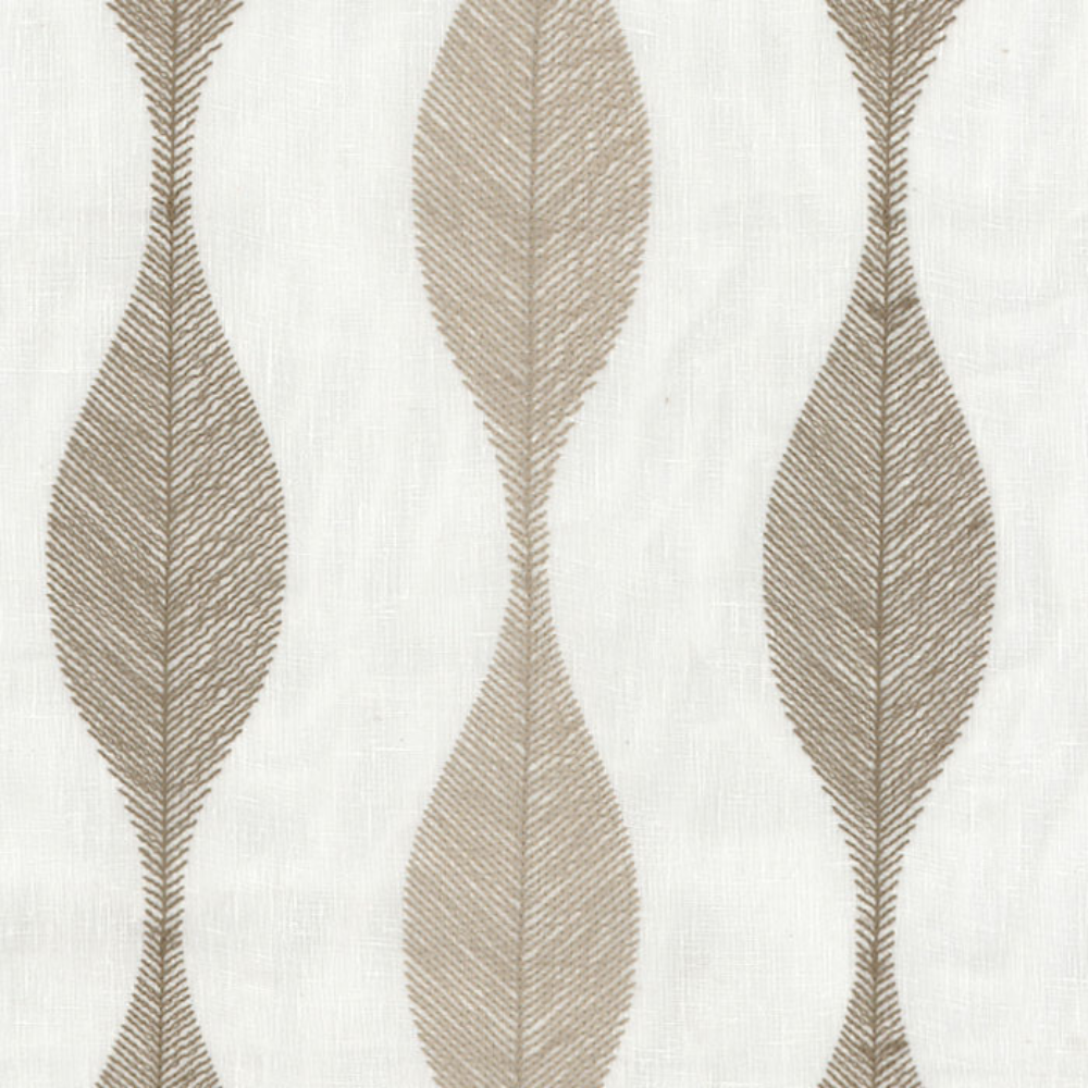 LUCY EMBROIDERY WAVES SHEER CURTAIN FABRICS