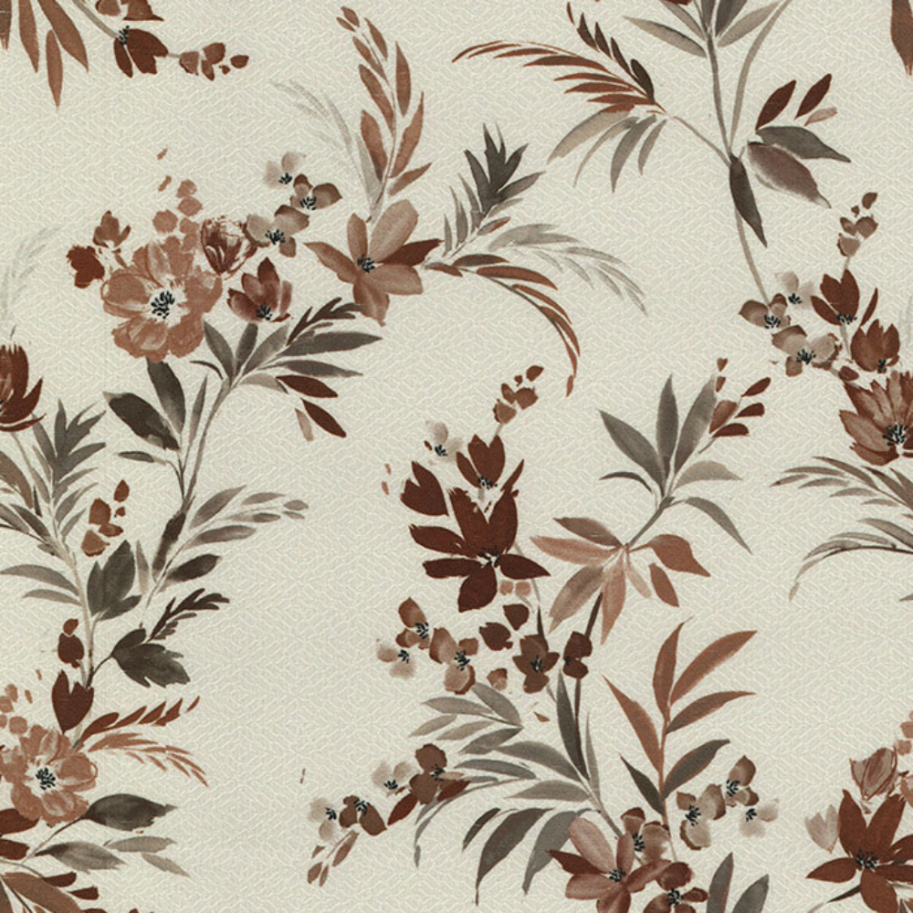 OCEAN PRINT POLYESTER Big flower bird MAIN CURTAIN  FABRIC