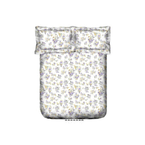 ELDORA AW BEDSHEET FLORAL GRAY PRINTED SUPER KING SIZE COTTON BEDSHEET
