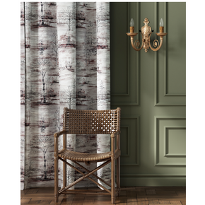 TOULON MONACO ETERNAL GRAY ZIGZAG CURTAIN FABRICS
