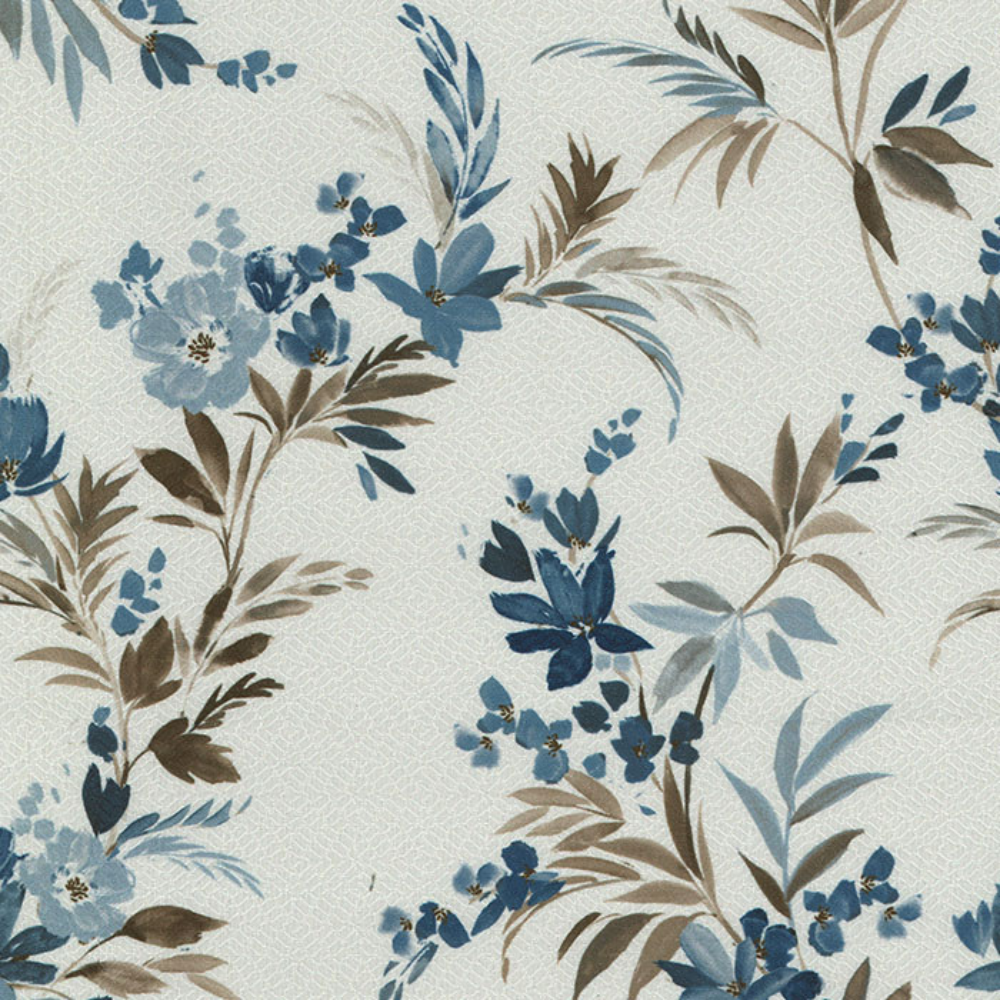 OCEAN PRINT POLYESTER Big flower bird MAIN CURTAIN  FABRIC