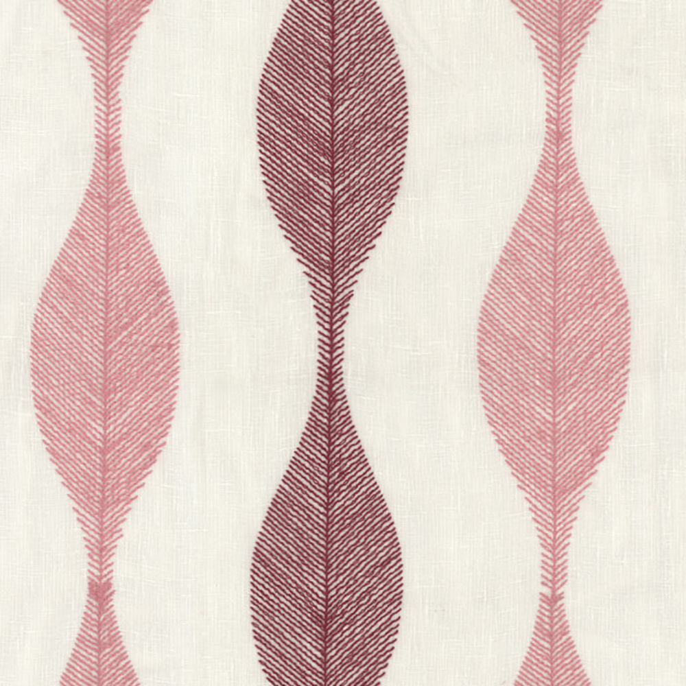 LUCY EMBROIDERY WAVES SHEER CURTAIN FABRICS