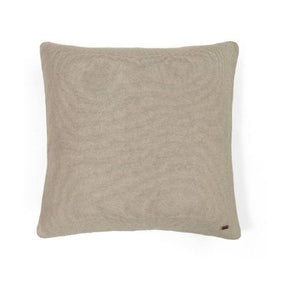 Transfer Knit- Cushion cover 100% cotton beige Melange