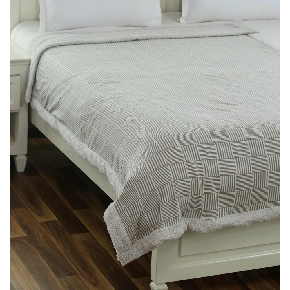 Maze Single Size Sherpa Blanket