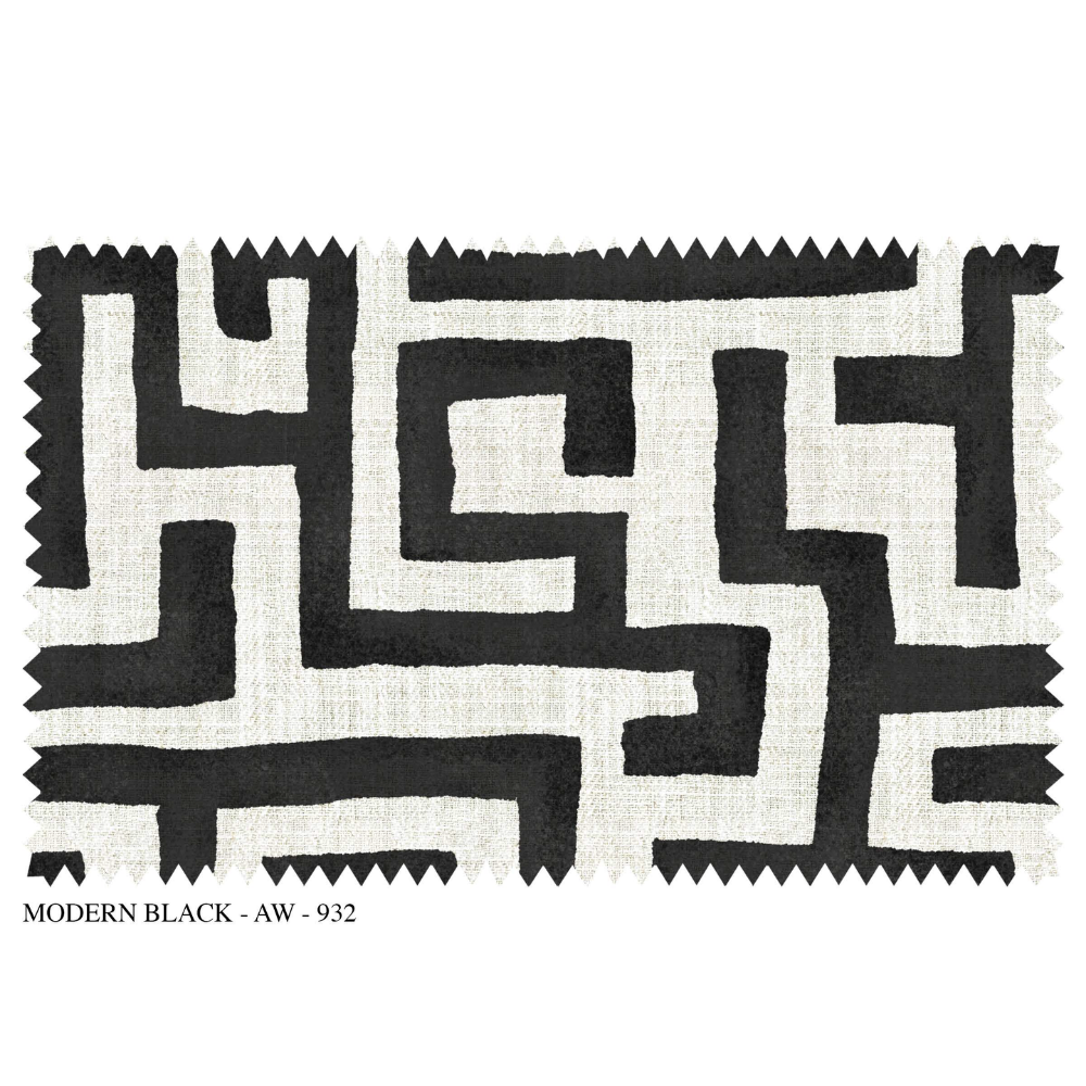 Modern Black Collection – SR No: 932 – Premium Curtain Fabric  Elegant Linen Blend for Stylish Drapery