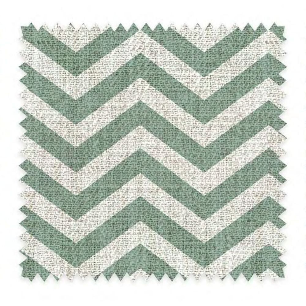THE WHITE UPHOLSTERY ZIGZAG POLYESTER LINEN   FABRIC