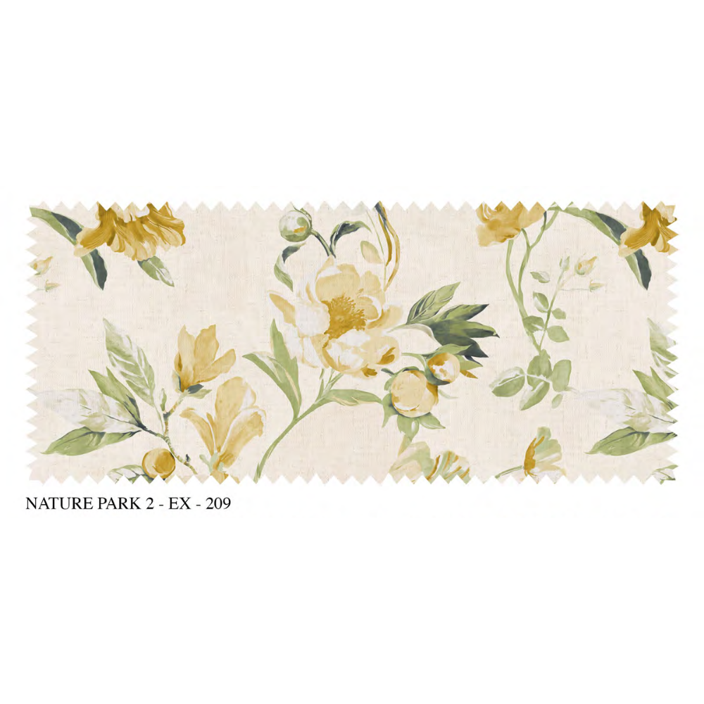 Nature Park-II EX-209 Elegant Drape – Excel Quality Curtain Fabric in Linen