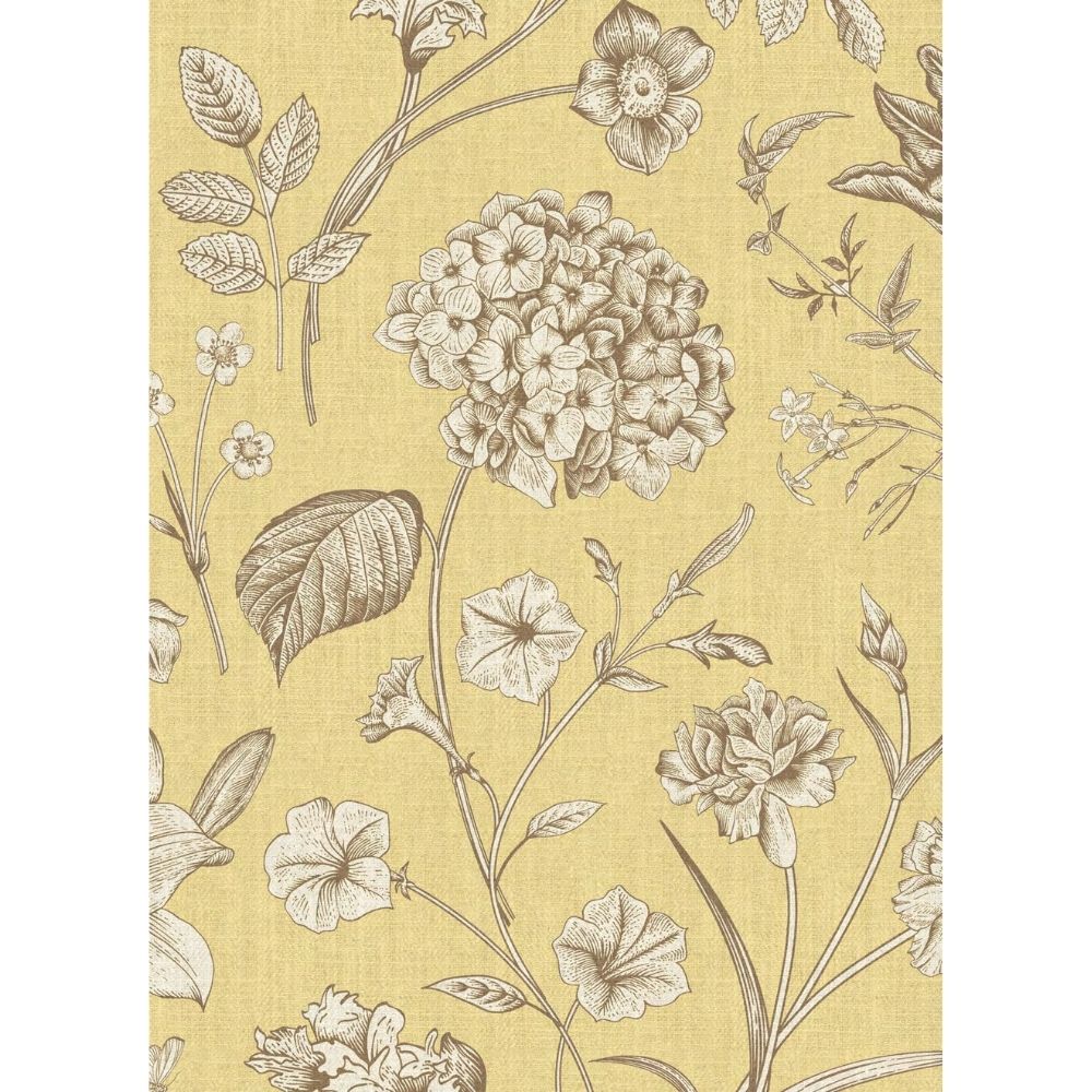 INDIAN SUMMER CANDY YELLOW BASE TREE FLOWER  CURTAIN  FABRICS 148