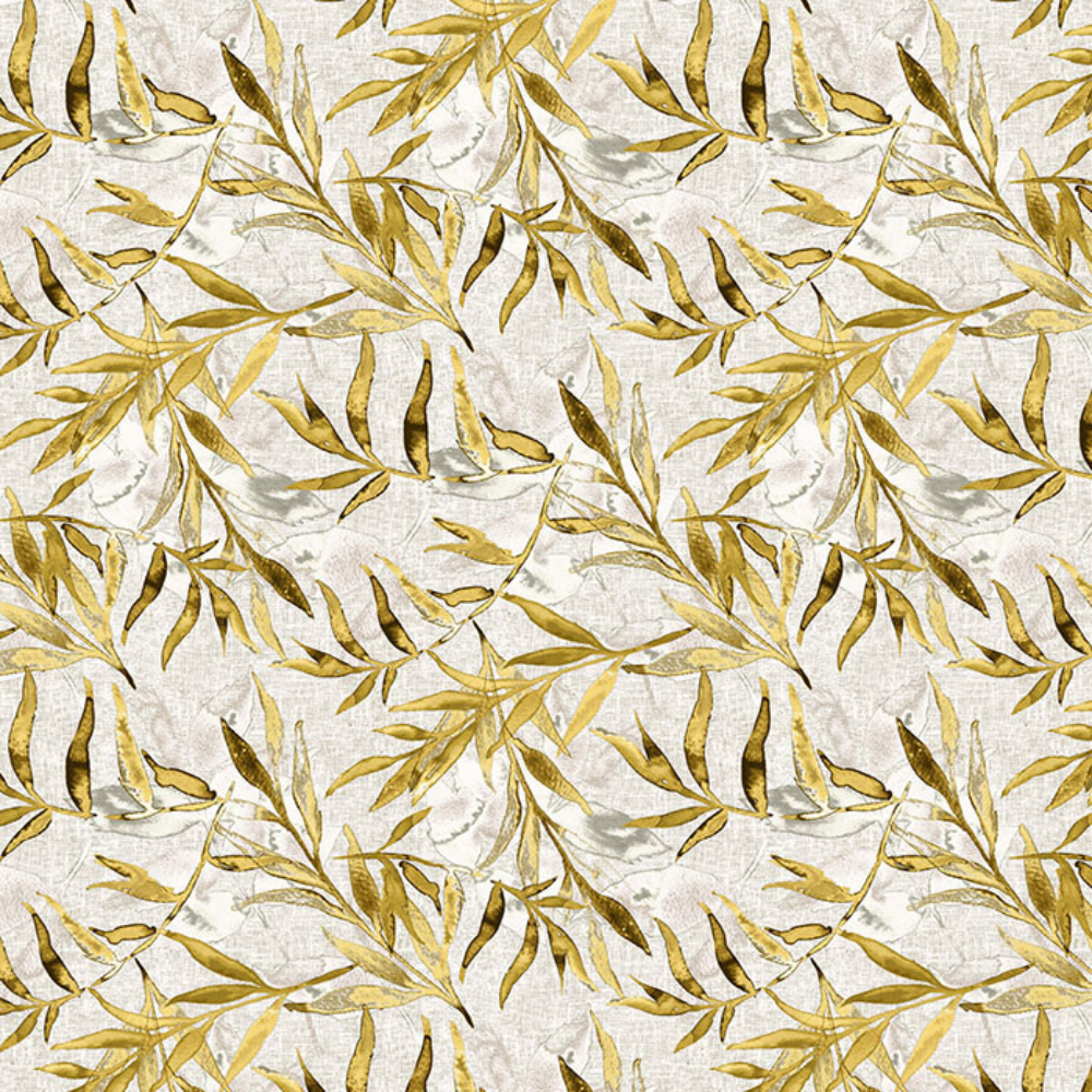 EXPRESSION  PRINT POLYESTER BIG LEAF  MAIN CURTAIN FABRIC