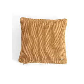 Moss Knit - Cushion cover mustard 100%cotton 61cm X 61cm (24" x 24”)