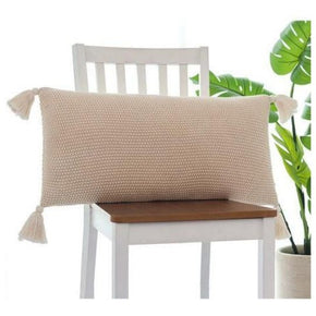 Moss Knit- Cushion Cover mustard 100% cotton