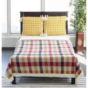 Colour Vibe Single Bed Blanket layered with Warm Sherpa Fabric