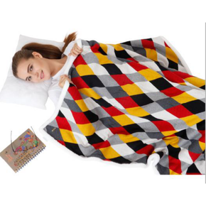 Rainbow Single Bed Blanket layered with Warm Sherpa Fabric