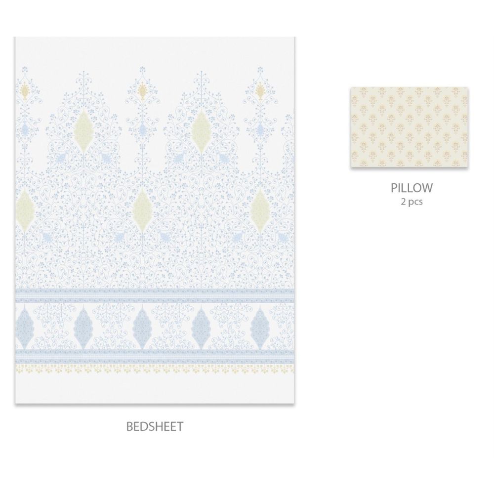 SANSKRITI PASHMINA GREY KING SIZE BED SHEET