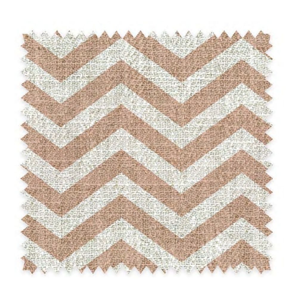 THE WHITE UPHOLSTERY ZIGZAG POLYESTER LINEN   FABRIC