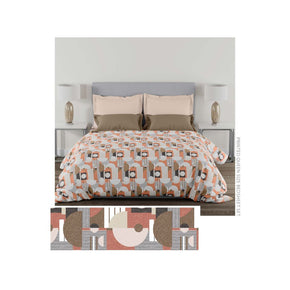 GROVE RUST COTTON  QUEEN SIZE BEDSHEET