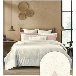 SANSKRITI PASHMINA BEIGE KING SIZE BED SHEET