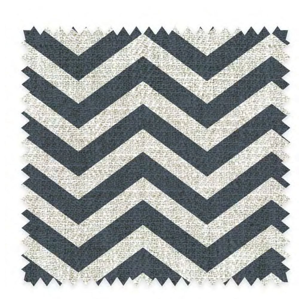THE WHITE UPHOLSTERY ZIGZAG POLYESTER LINEN   FABRIC