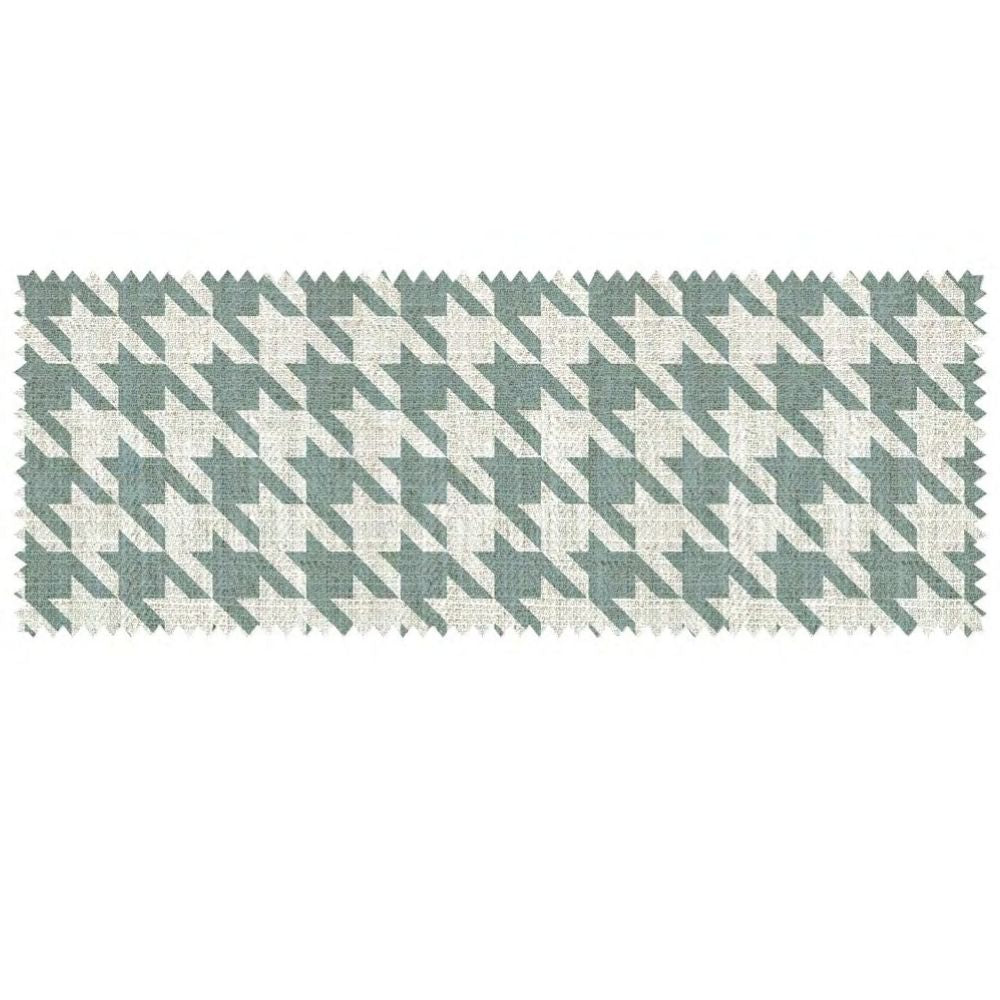 PATTERN CANDY POLYESTER LINEN UPHOLSTERY GEOMETRIC LIGHT BLUE FABRIC CA 110