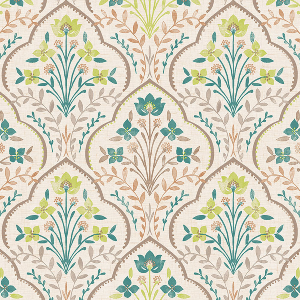 BARBADOS PRINT  POLYESTER DAMAS MAIN CURTAIN  FABRIC