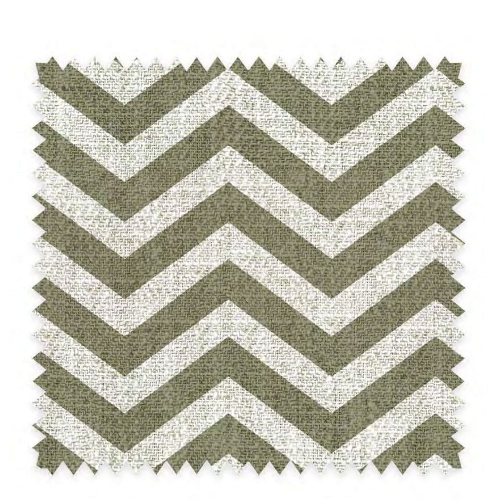 THE WHITE UPHOLSTERY ZIGZAG POLYESTER LINEN   FABRIC
