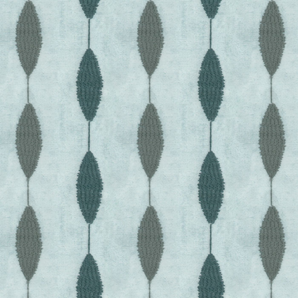 CROWN EMBROIDERY POLYESTER OVAL PATTA  SHEER CURTAIN FABRIC