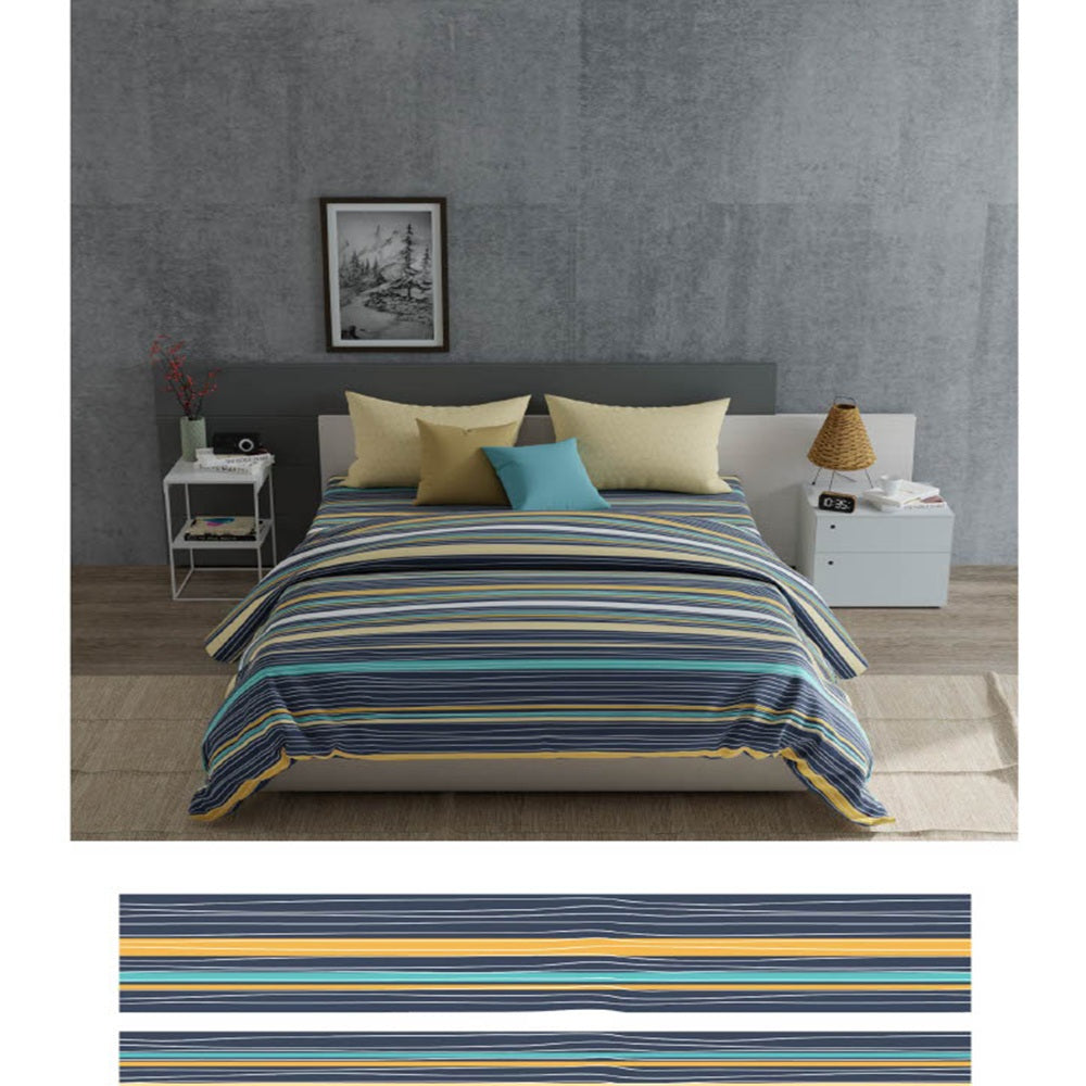 EVERYDAY ASTRO MUSTORD KING SIZE BED SHEET