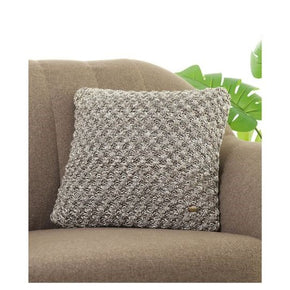 Popcorn- Cushion cover dark pewter & natural 40cm X 40cm (16" x 16)
