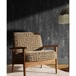 BEYOND BLACK  BASE BROWN GEOMETRIC  WHITE SOFA FABRIC