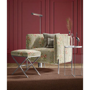 COUNTRY LIGHT GREEN BASE FLOWER UPHOLSTERY FABRICS