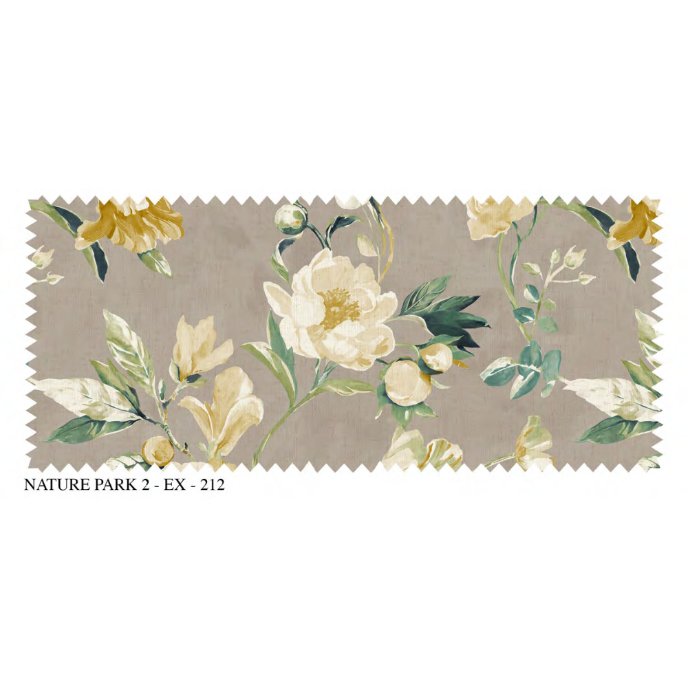 Nature Park-II EX-212 Elegant Drape – Excel Quality CurtainFabric in Linen