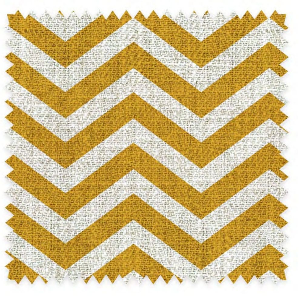 THE WHITE UPHOLSTERY ZIGZAG POLYESTER LINEN   FABRIC