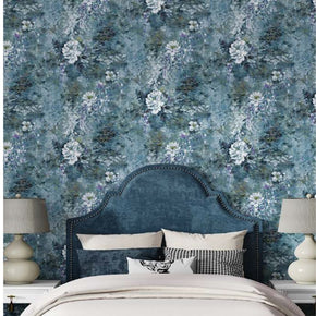 LIBSON PRINT FLOWER BLU HOME DECOR WALL COEVR WALLPAPER