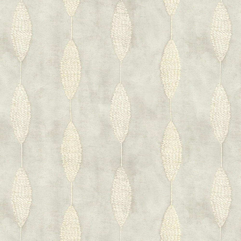 CROWN EMBROIDERY POLYESTER OVAL PATTA  SHEER CURTAIN FABRIC