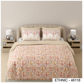 ETHNIC 46118  DIGITAL PRINT COTTON SUPER KING SIZE  BEDSHEET