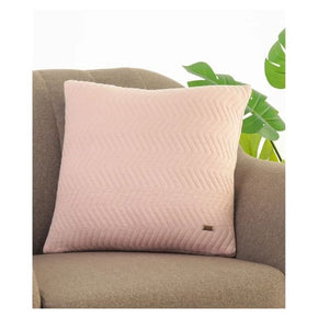Zig Zag-Cushion cover Cameo Pink Natural 45cm X 45cm (18" x 18)
