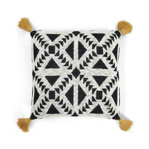 Abstract - Cushion cover GEOMETRIC WITH BROWN TAIL