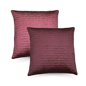 DARK PINK ZIG ZAG CUSHION COVER