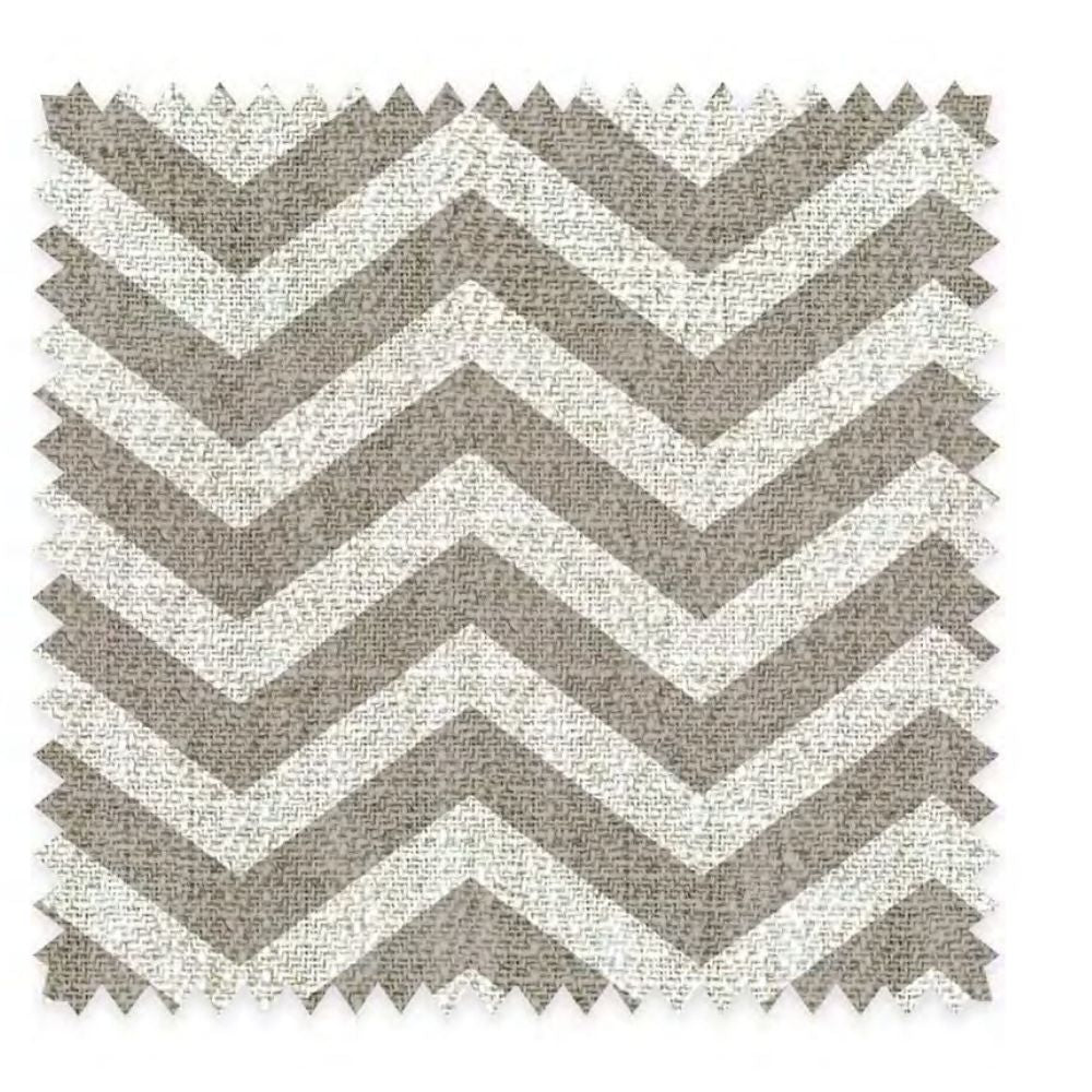 THE WHITE UPHOLSTERY ZIGZAG POLYESTER LINEN   FABRIC