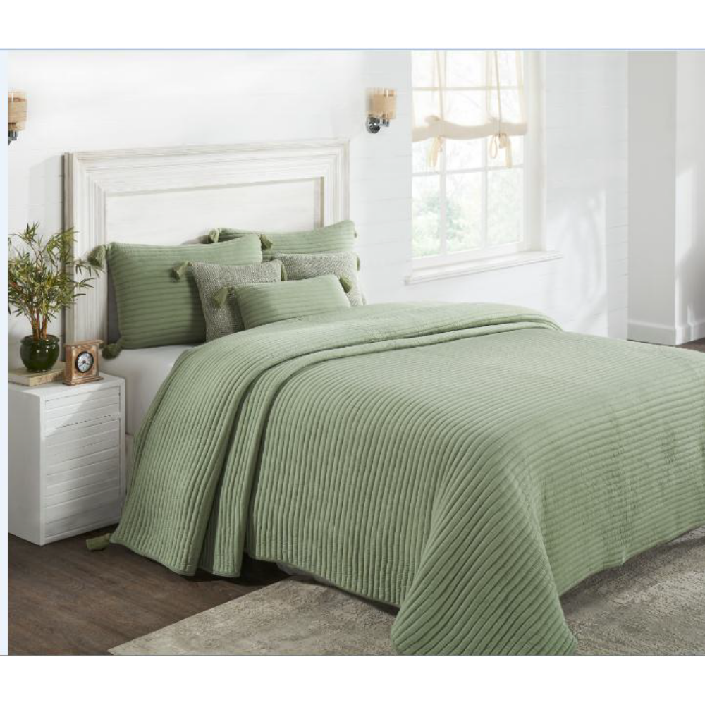 Waseme King Size Bed Cover & 2 Pillow Covers With 3 Cushion Covers (Set Of 6)