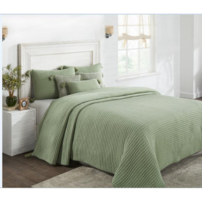 Waseme King Size Bed Cover & 2 Pillow Covers With 3 Cushion Covers (Set Of 6)